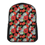 Poppy And Chamomile Pattern Print Casual Backpack
