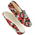 Poppy And Chamomile Pattern Print Casual Shoes