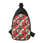 Poppy And Chamomile Pattern Print Chest Bag