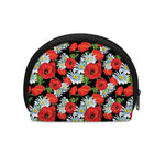 Poppy And Chamomile Pattern Print Coin Purse