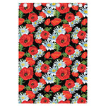 Poppy And Chamomile Pattern Print Curtain