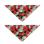 Poppy And Chamomile Pattern Print Dog Bandana
