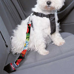 Poppy And Chamomile Pattern Print Dog Seat Belt
