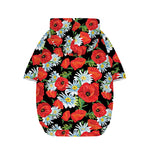 Poppy And Chamomile Pattern Print Dog Zip Up Hoodie