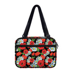 Poppy And Chamomile Pattern Print Double Strap Bible Bag