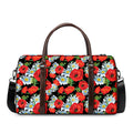 Poppy And Chamomile Pattern Print Duffel Bag