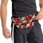Poppy And Chamomile Pattern Print Fanny Pack