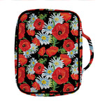 Poppy And Chamomile Pattern Print Front Pocket Bible Bag