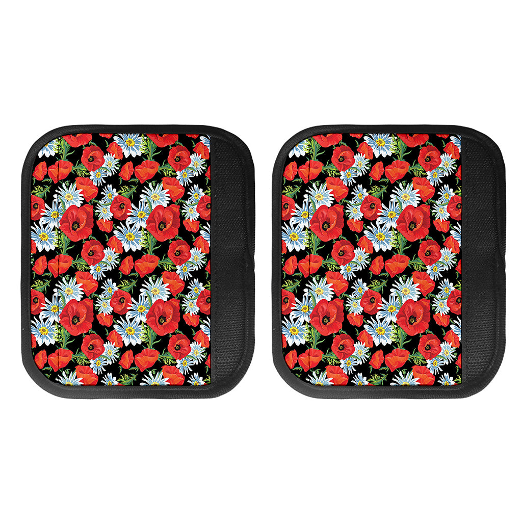 Poppy And Chamomile Pattern Print Handle Covers