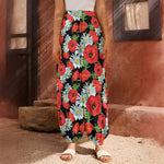 Poppy And Chamomile Pattern Print Harem Pants