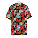 Poppy And Chamomile Pattern Print Hawaiian Shirt