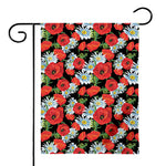 Poppy And Chamomile Pattern Print House Flag