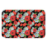 Poppy And Chamomile Pattern Print Indoor Door Mat