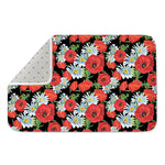 Poppy And Chamomile Pattern Print Indoor Door Mat