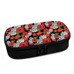 Poppy And Chamomile Pattern Print Insulin Cooler Travel Case