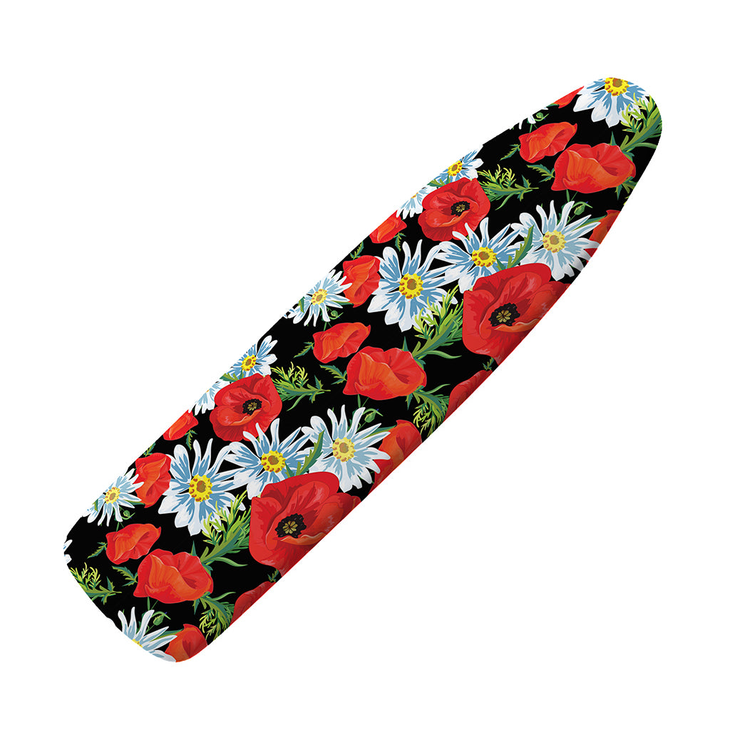Poppy And Chamomile Pattern Print Ironing Board Cover