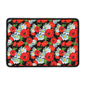 Poppy And Chamomile Pattern Print Kitchen Mat