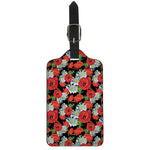 Poppy And Chamomile Pattern Print Luggage Tag