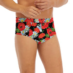 Poppy And Chamomile Pattern Print Men's Briefs