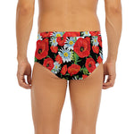 Poppy And Chamomile Pattern Print Men's Briefs