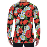 Poppy And Chamomile Pattern Print Men's Long Sleeve T-Shirt