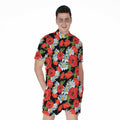 Poppy And Chamomile Pattern Print Men's Romper