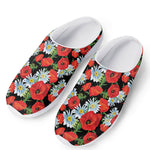 Poppy And Chamomile Pattern Print Mesh Casual Shoes