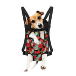 Poppy And Chamomile Pattern Print Pet Carrier Backpack