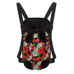 Poppy And Chamomile Pattern Print Pet Carrier Backpack