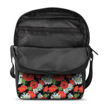 Poppy And Chamomile Pattern Print Rectangular Crossbody Bag