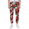Poppy And Chamomile Pattern Print Joggers