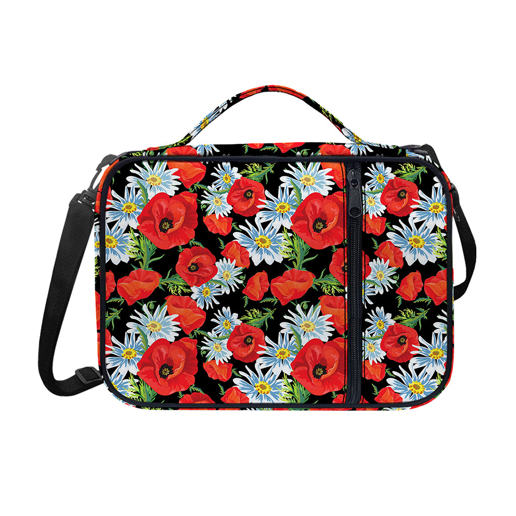 Poppy And Chamomile Pattern Print Shoulder Strap Bible Bag
