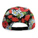 Poppy And Chamomile Pattern Print Snapback Cap