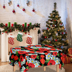 Poppy And Chamomile Pattern Print Tablecloth