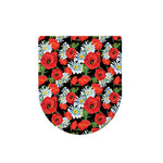 Poppy And Chamomile Pattern Print Toilet Lid Cover