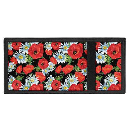 Poppy And Chamomile Pattern Print Trifold Wallet