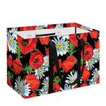 Poppy And Chamomile Pattern Print Utility Tote Bag
