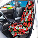 Poppy And Chamomile Pattern Print Waterproof Car Seat Cover
