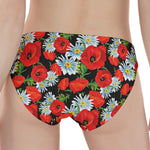Poppy And Chamomile Pattern Print Women's Panties
