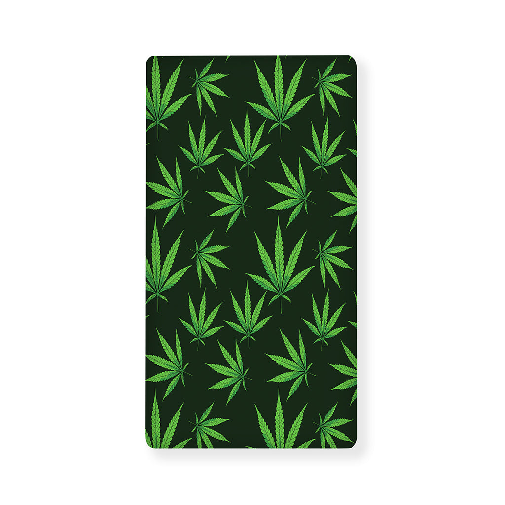 Pot Leaf Pattern Print Baby Crib Sheet
