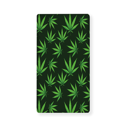 Pot Leaf Pattern Print Baby Crib Sheet