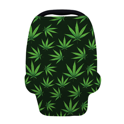 Pot Leaf Pattern Print Baby Seat Cover