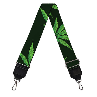 Pot Leaf Pattern Print Bag Strap