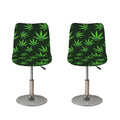 Pot Leaf Pattern Print Bar Stool Covers