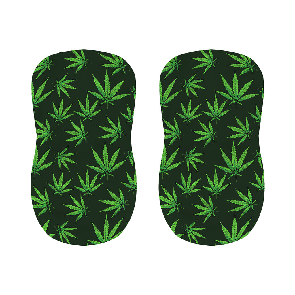 Pot Leaf Pattern Print Bar Stool Covers