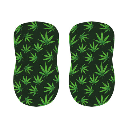 Pot Leaf Pattern Print Bar Stool Covers