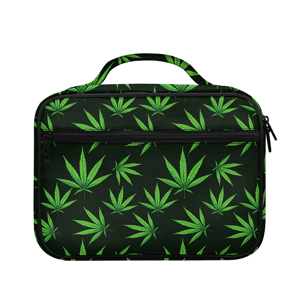 Pot Leaf Pattern Print Briefcase Bible Bag