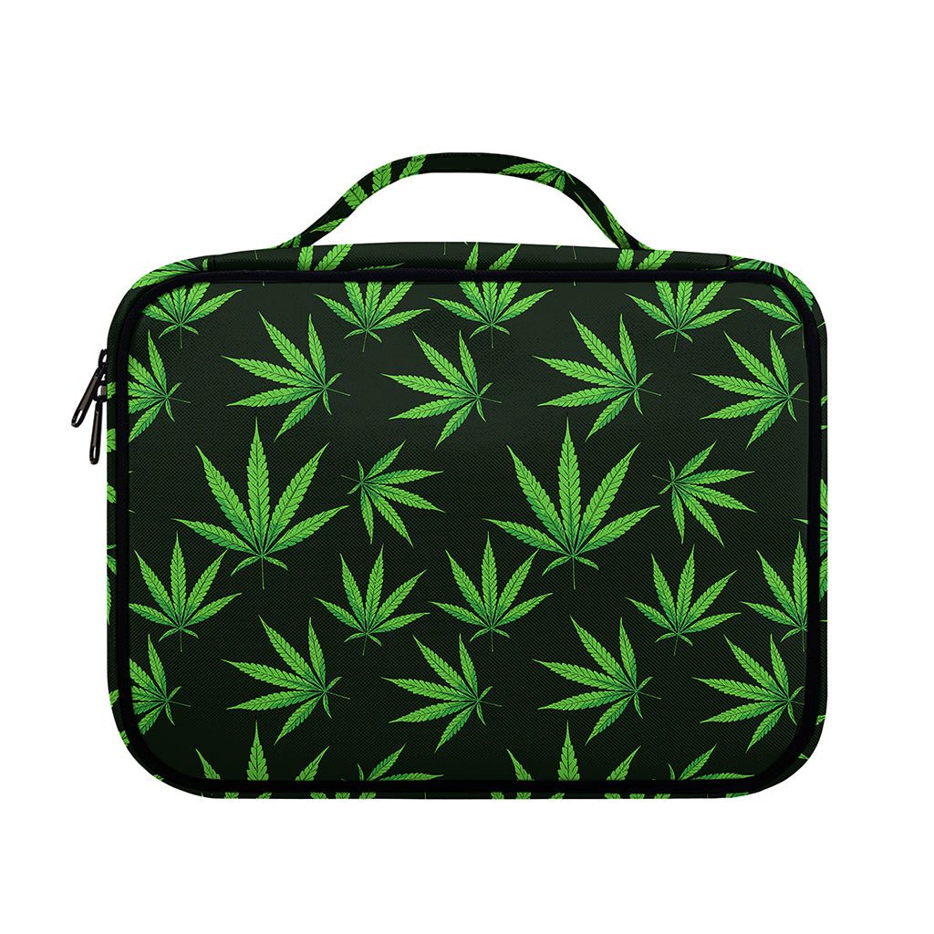 Pot Leaf Pattern Print Briefcase Bible Bag