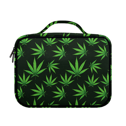 Pot Leaf Pattern Print Briefcase Bible Bag