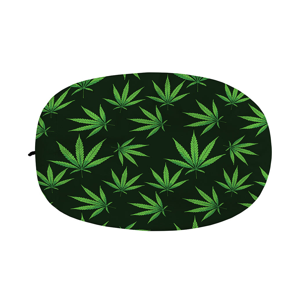 Pot Leaf Pattern Print Car Side Mirror Covers